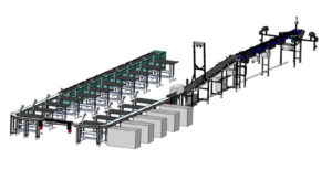 U-Shaped Induction Conveyor Parcel Sorting System